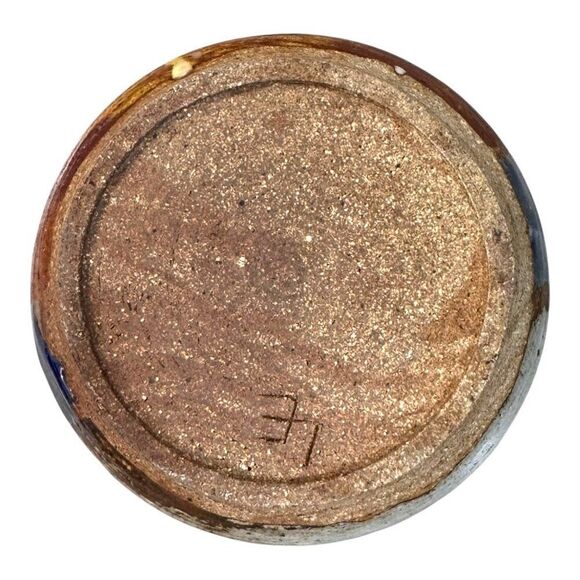 Studio Pottery Stone Handcrafted Ceramic Bowl Or Bonsai Planter Multicolor READ - Picture 7 of 7